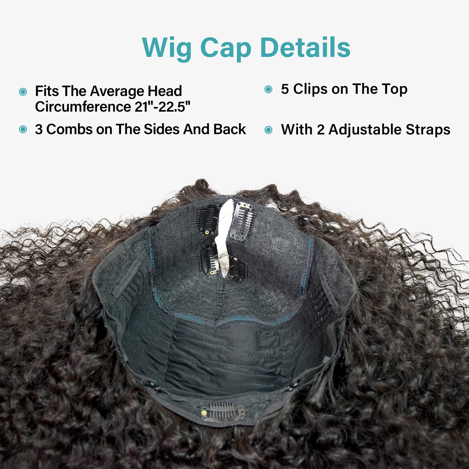 Kinky Curly Real V Part Wig Human Hair No Leave Out