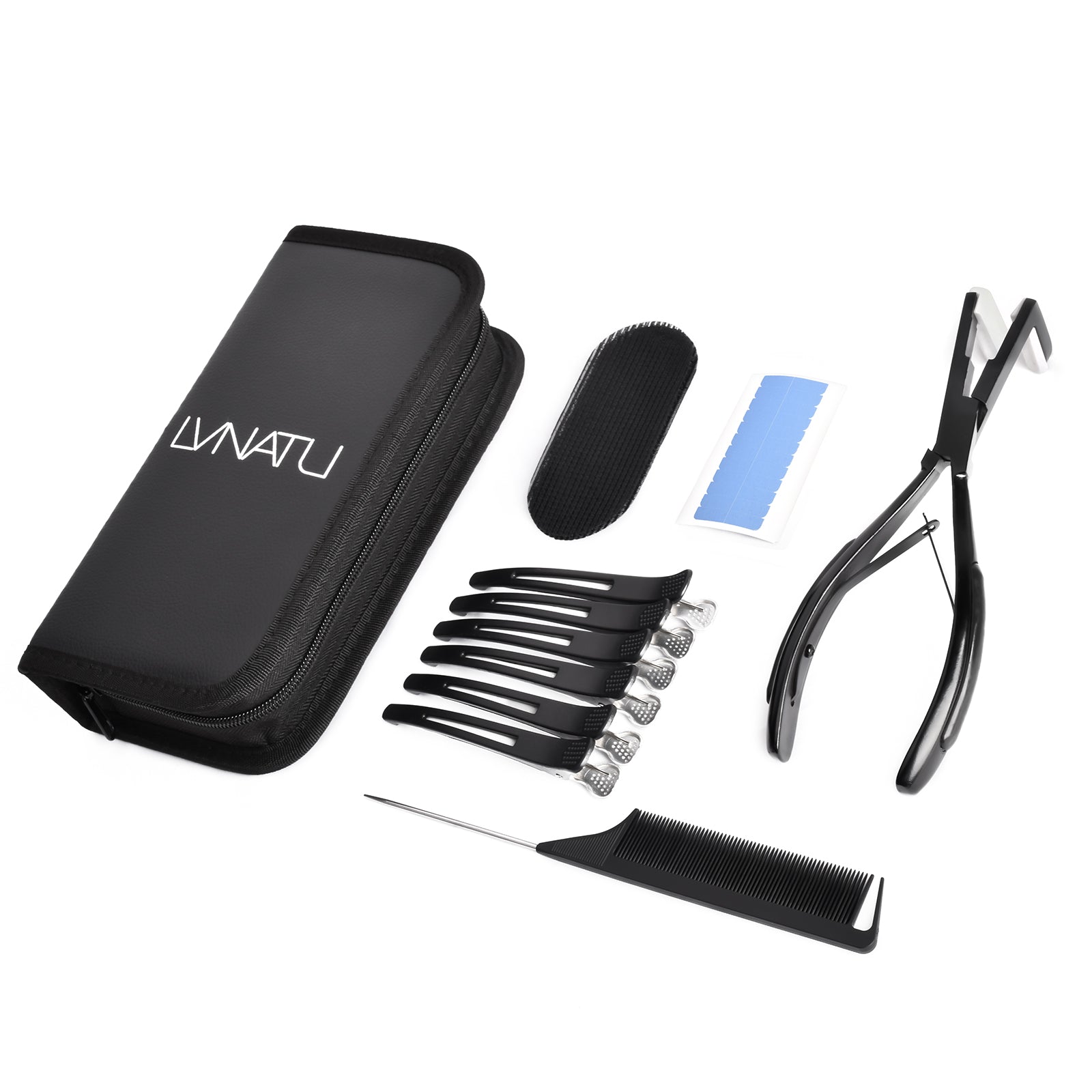 Tape in Hair Extensions Pliers Kit, Black Color