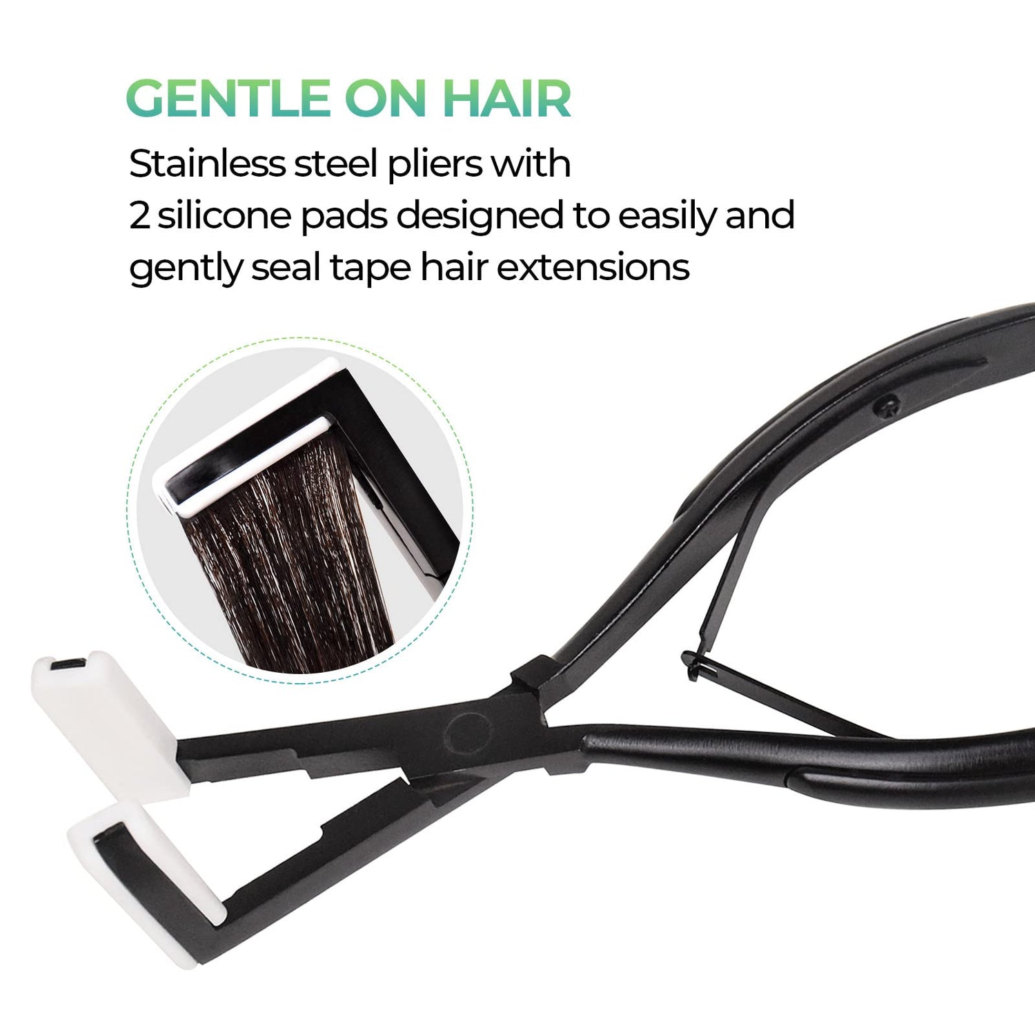 Tape in Hair Extensions Pliers Kit, Black Color